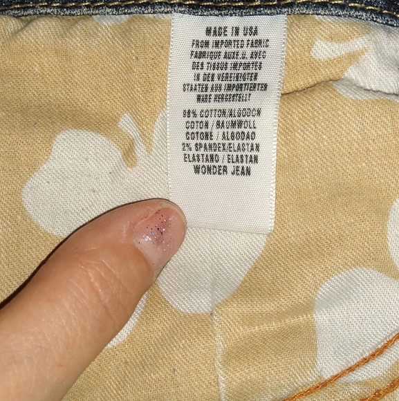 Lucky Brand Wonder Jean Cutoff Short Shorts Mid Rise Midrise Summer Cutoffs 29 8 - Picture 8 of 10